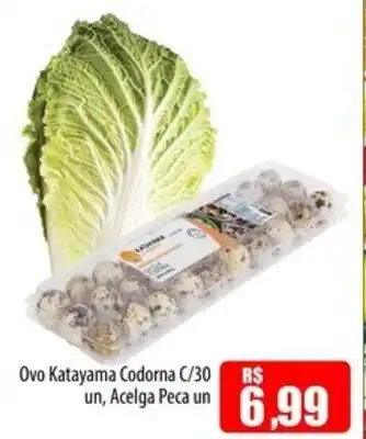 Proença Supermercados Ovo Katayama Codorna C/30 un, Acelga Peca un oferta