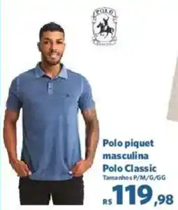 Sam's Club Polo piquet masculina Polo Classic oferta