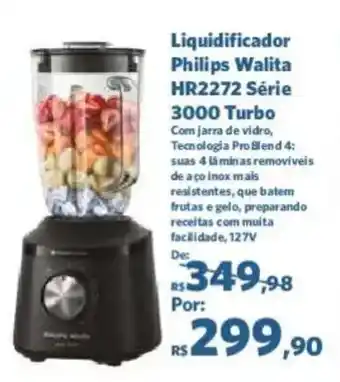 Sam's Club Liquidificador Philips Walita HR2272 Série 3000 Turbo oferta