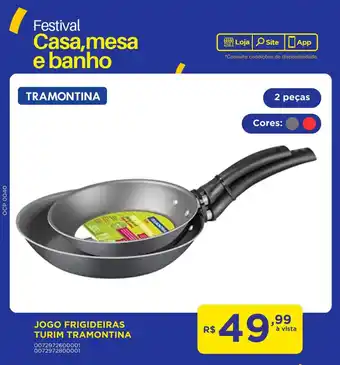 Casa Freitas Jogo frigideiras turim tramontina oferta