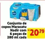 Mercado Extra Nadir - conjunto de copos maracatu oferta