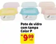 Mercado Extra Pote de vidro com tampa color p oferta