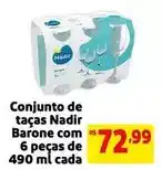 Mercado Extra Nadir - conjunto de taças oferta