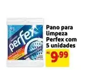 Mercado Extra Perfex - pano para limpeza com 5 unidades oferta