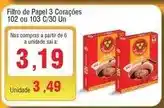 Spani Atacadista 3 corações - filtro de papel oferta