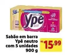 Mercado Extra Ypê - sabão em barra neutro com 5 unidades oferta