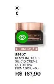 O Boticário O boticario - resveratrol + silicio creme nutritivo firmador oferta