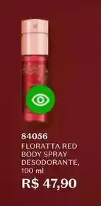 O Boticário Floratta - red body spray desodorante oferta