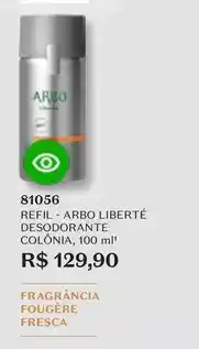 O Boticário Arbo - liberté desodorante colônia oferta