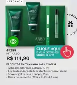 O Boticário Arbo - kit oferta