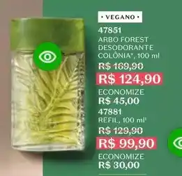 O Boticário Arbo - forest desodorante colônia oferta