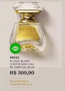 O Boticário O boticario - blanc o boticario eau de parfum oferta