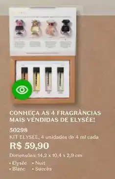 O Boticário Blanc - conheca as 4 fragrancias mais vendidas de elysée oferta