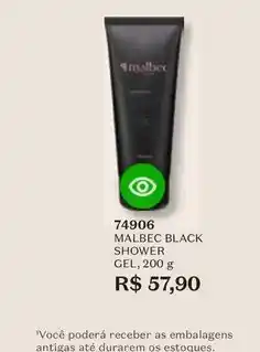 O Boticário Malbec - black shower gel oferta