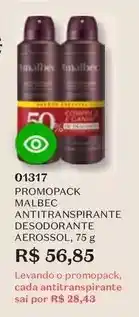 O Boticário O boticario - promopack malbec antitranspirante desodorante aerossol oferta