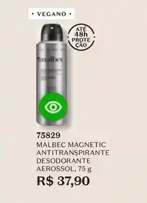 O Boticário O boticario - malbec magnetic antitranspirante desodorante aerossol oferta