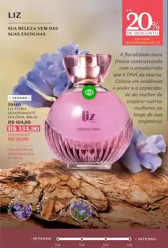 O Boticário Liz - sua belleza vem das suas escolihas oferta