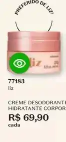 O Boticário De - creme desodorante hidratante corpor oferta