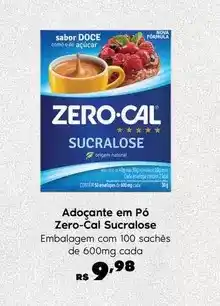 Sam's Club Zero cal - adoçante em pó sucralose oferta