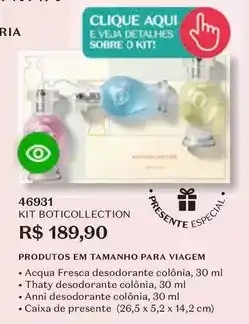 O Boticário Veja - kit boticollection oferta