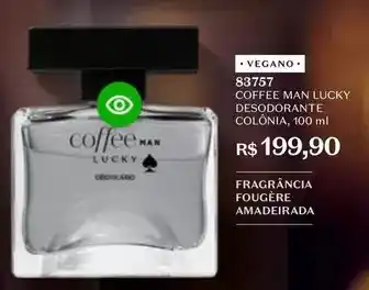 O Boticário Lucky - coffee man desodorante colônia oferta