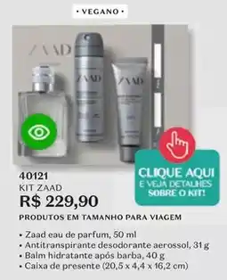 O Boticário Zaad - kit oferta