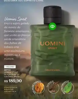 O Boticário Spirit - sprit desodorante colônia oferta