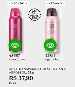 O Boticário O boticario - antitranspirante desodorante aerossol oferta