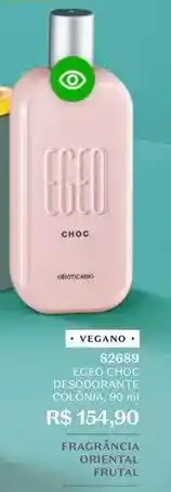 O Boticário Egeo - choc deodorant de colonia oferta