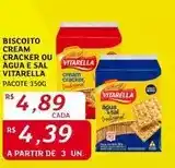 Assaí Atacadista Vitarella - biscoito cream cracker ou água e sal oferta