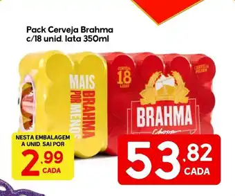 Supermercados Princesa Pack Cerveja Brahma oferta