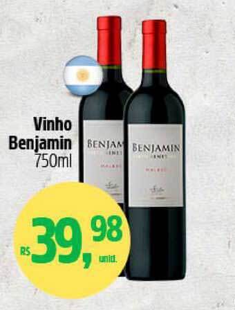 Vinho Benjamin 750ml