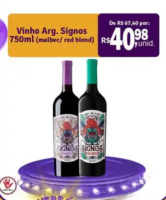 Cocipa Vinho Arg. Signos oferta