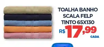 DB Supermercados Toalha banho scala tinto oferta