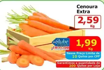 Mialich Supermercados Cenoura Extra oferta