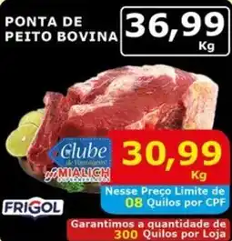 Mialich Supermercados Ponta de peito bovina oferta