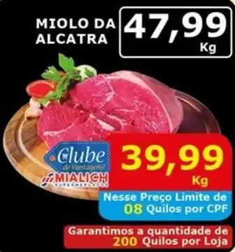 Mialich Supermercados Miolo da alcatra oferta