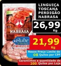 Mialich Supermercados Linguiça toscana perdigão nabrasa oferta