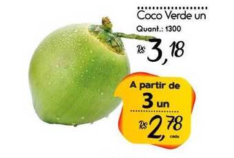 Giassi Supermercados Coco Verde oferta