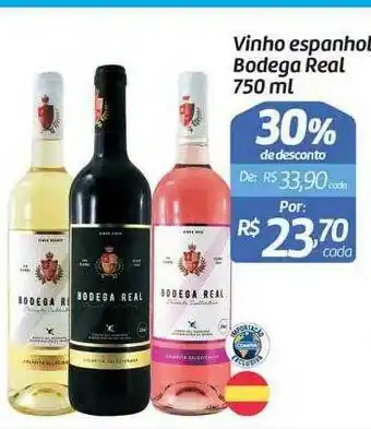 Comper Vinho Espanhol Bodega Real 30% De Descuento oferta
