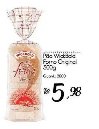 Giassi Supermercados Pão Wickbold Forno Original 500g oferta