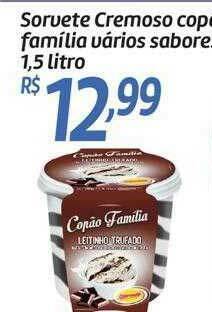 Comper Sorvete Cremoso Copão Familia Vários Sabores oferta
