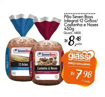 Giassi Supermercados Pão Seven Boys Integral 12 Grãos - Castanha E Nozes 450g oferta