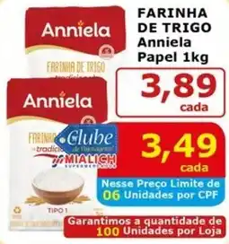 Mialich Supermercados FARINHA DE TRIGO Anniela Papel oferta