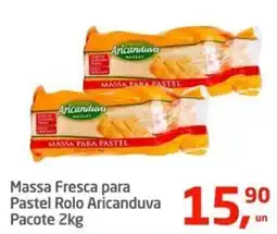 Tenda Atacado Massa Fresca para Pastel Rolo Aricanduva Pacote oferta