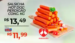 Rede Krill Salsicha hot dog perdigão cong. oferta