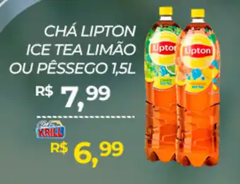 Rede Krill Chá lipton ice tea limão ou pêssego oferta