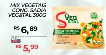 Rede Krill Mix vegetais cong. sadia veg&tal oferta