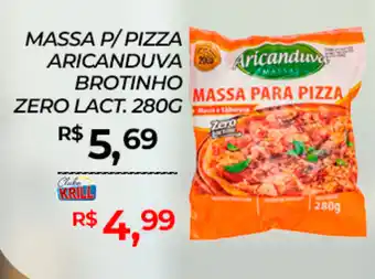 Rede Krill Massa p/ pizza aricanduva brotinho zero lact. oferta