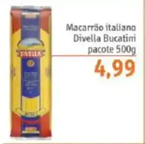 Sonda Macarrão italiano Divella Bucatini pacote oferta